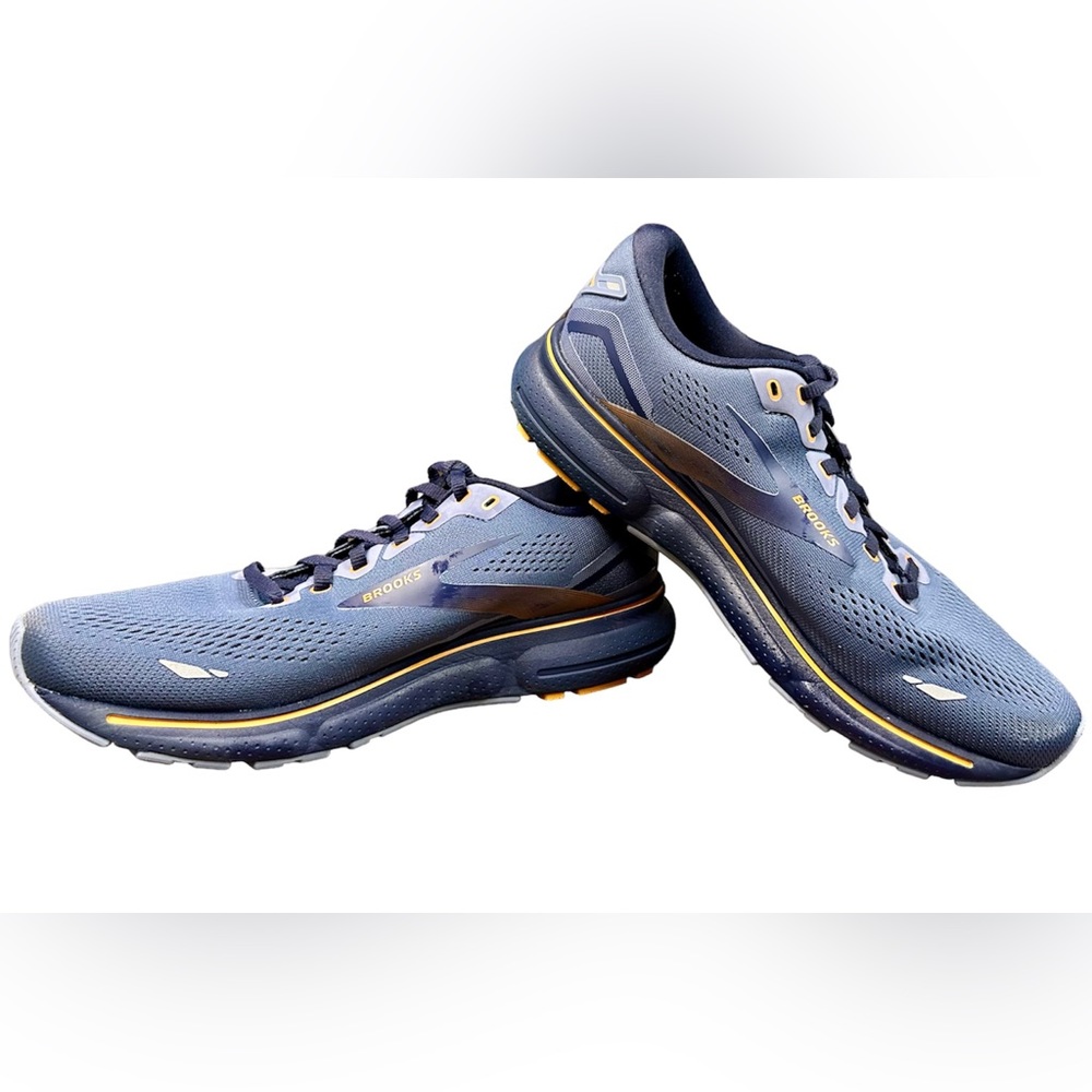 Brooks Ghost 15 Mens 10.5 D Running Shoes Flintstone/Peacoat/Oak